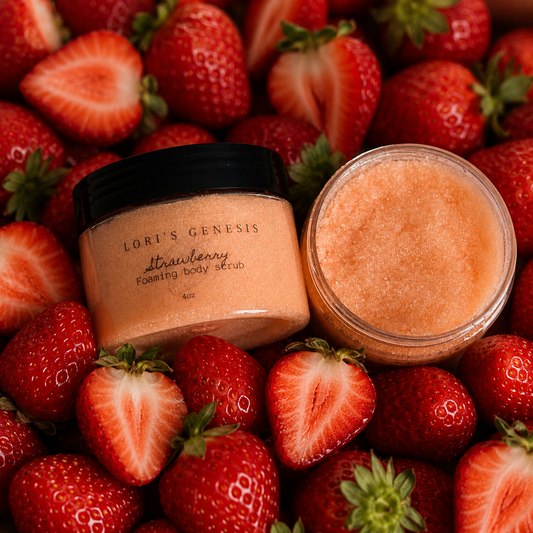 Strawberry body scrub